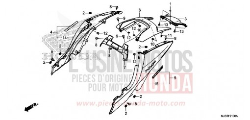 REAR COWL NC750JF de 2015